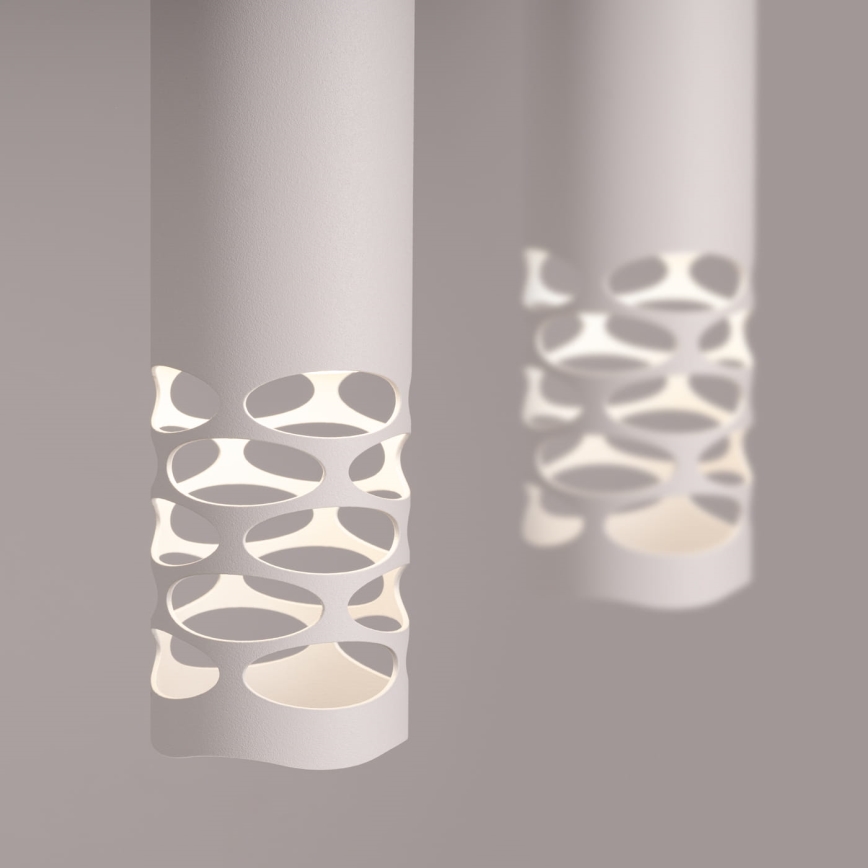 Hanglamp aan een koord LIRO 2xGU10/10W/230V wit