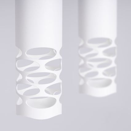 Hanglamp aan een koord LIRO 2xGU10/10W/230V wit