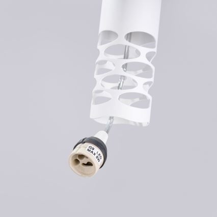 Hanglamp aan een koord LIRO 2xGU10/10W/230V wit