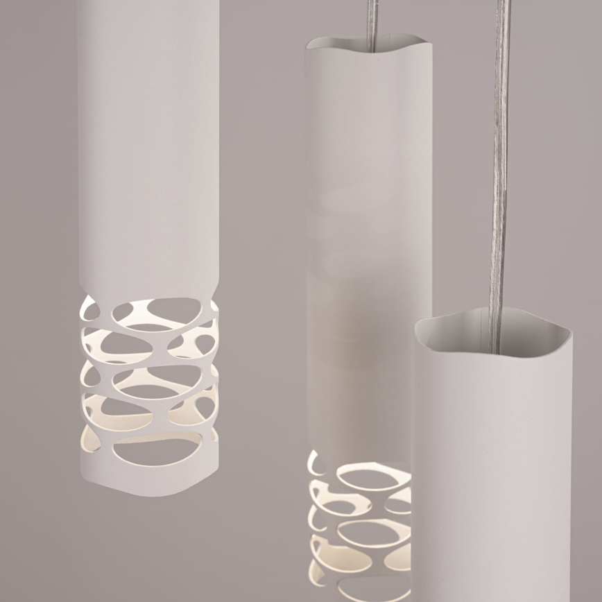 Hanglamp aan een koord LIRO 3xGU10/10W/230V wit