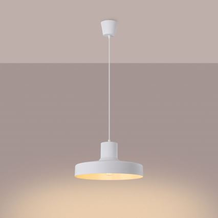 Hanglamp aan een koord BILO 1xE27/15W/230V diameter 35 cm wit