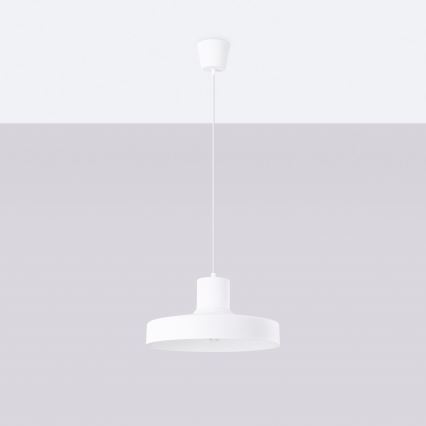 Hanglamp aan een koord BILO 1xE27/15W/230V diameter 35 cm wit