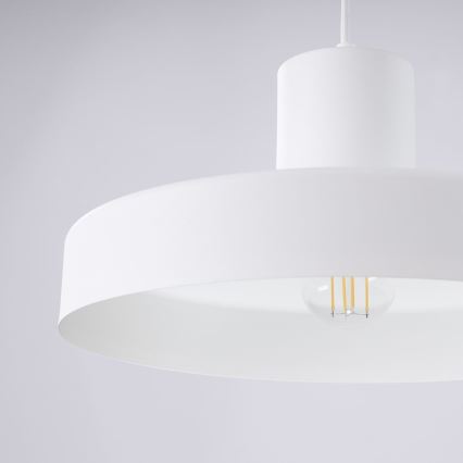 Hanglamp aan een koord BILO 1xE27/15W/230V diameter 35 cm wit