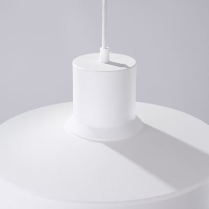 Hanglamp aan een koord BILO 1xE27/15W/230V diameter 35 cm wit