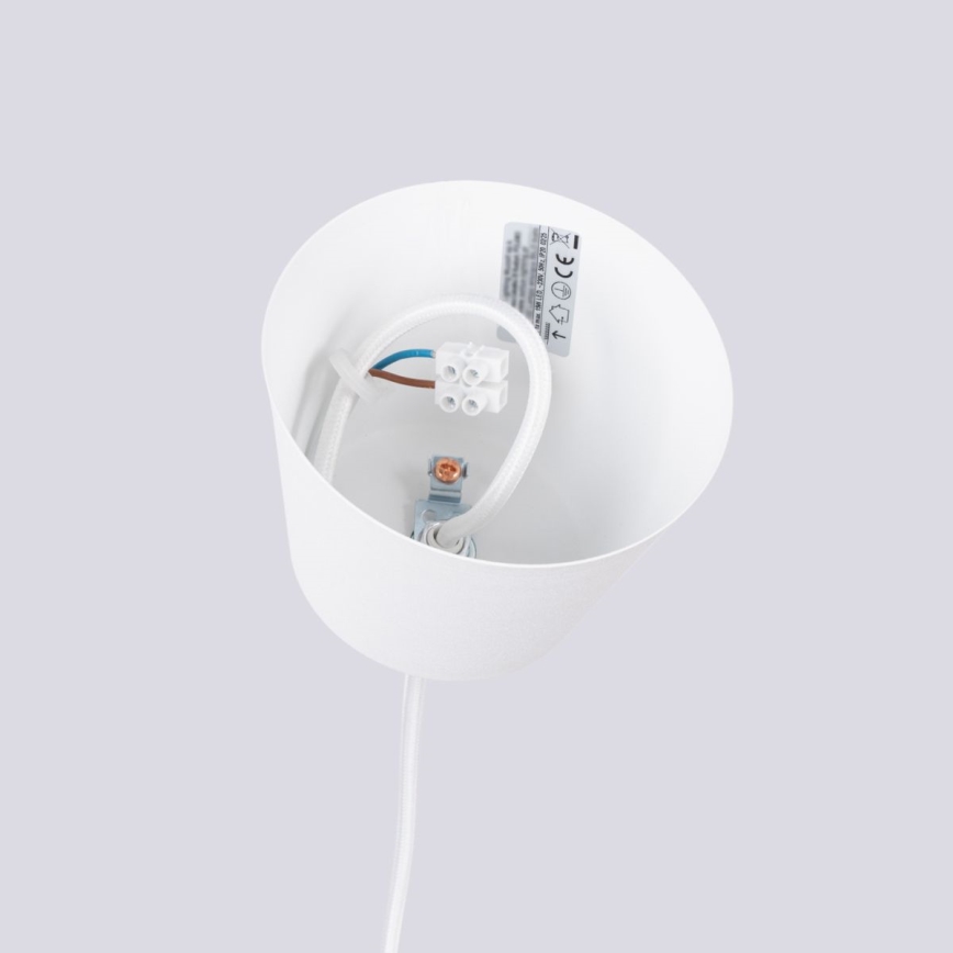 Hanglamp aan een koord BILO 1xE27/15W/230V diameter 35 cm wit