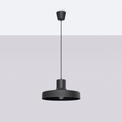 Hanglamp aan een koord BILO 1xE27/15W/230V diameter 35 cm zwart