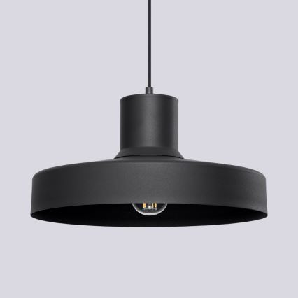 Hanglamp aan een koord BILO 1xE27/15W/230V diameter 35 cm zwart