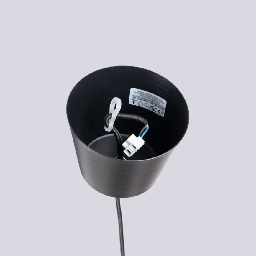 Hanglamp aan een koord BILO 1xE27/15W/230V diameter 35 cm zwart