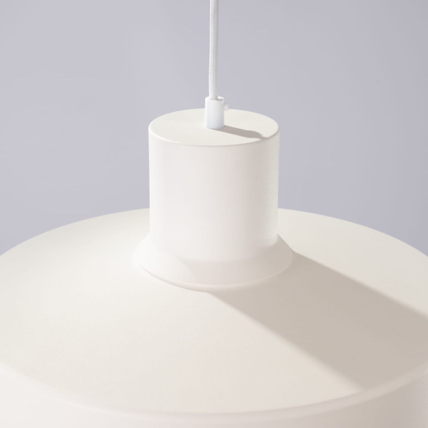 Hanglamp aan een koord BILO 1xE27/15W/230V diameter 35 cm crème