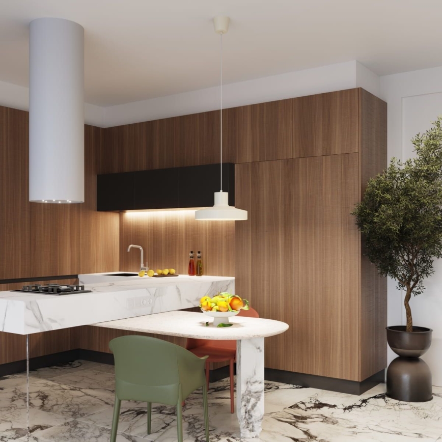 Suspension filaire BILO 1xE27/15W/230V d. 35 cm crème