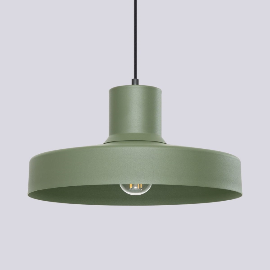 Hanglamp aan een koord BILO 1xE27/15W/230V diameter 35 cm groen