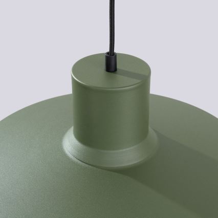 Hanglamp aan een koord BILO 1xE27/15W/230V diameter 35 cm groen