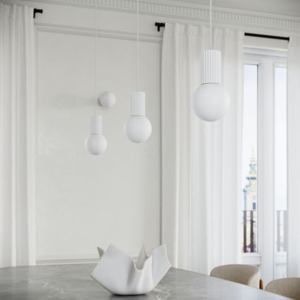 Hanglamp aan een koord HALO 1xG9/8W/230V diameter 12 cm wit