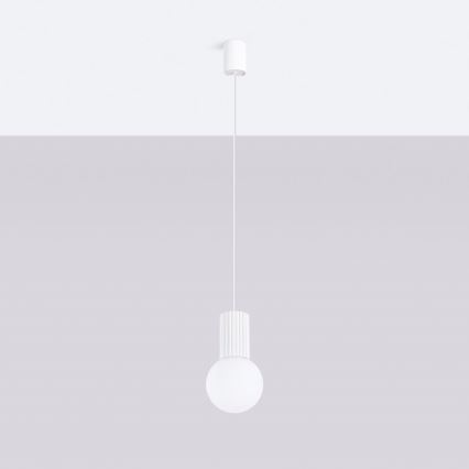 Hanglamp aan een koord HALO 1xG9/8W/230V diameter 12 cm wit