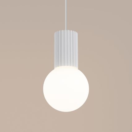 Hanglamp aan een koord HALO 1xG9/8W/230V diameter 12 cm wit