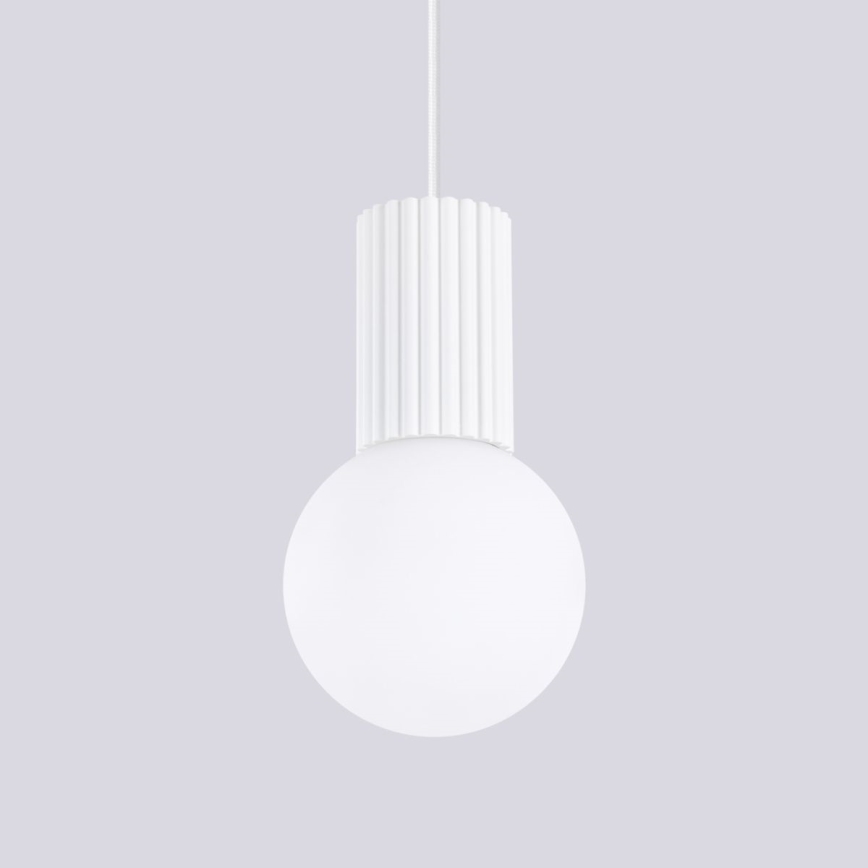 Hanglamp aan een koord HALO 1xG9/8W/230V diameter 12 cm wit