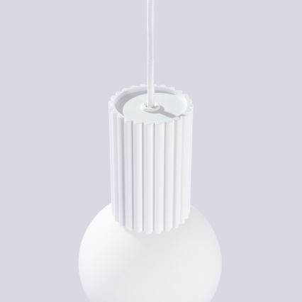 Hanglamp aan een koord HALO 1xG9/8W/230V diameter 12 cm wit