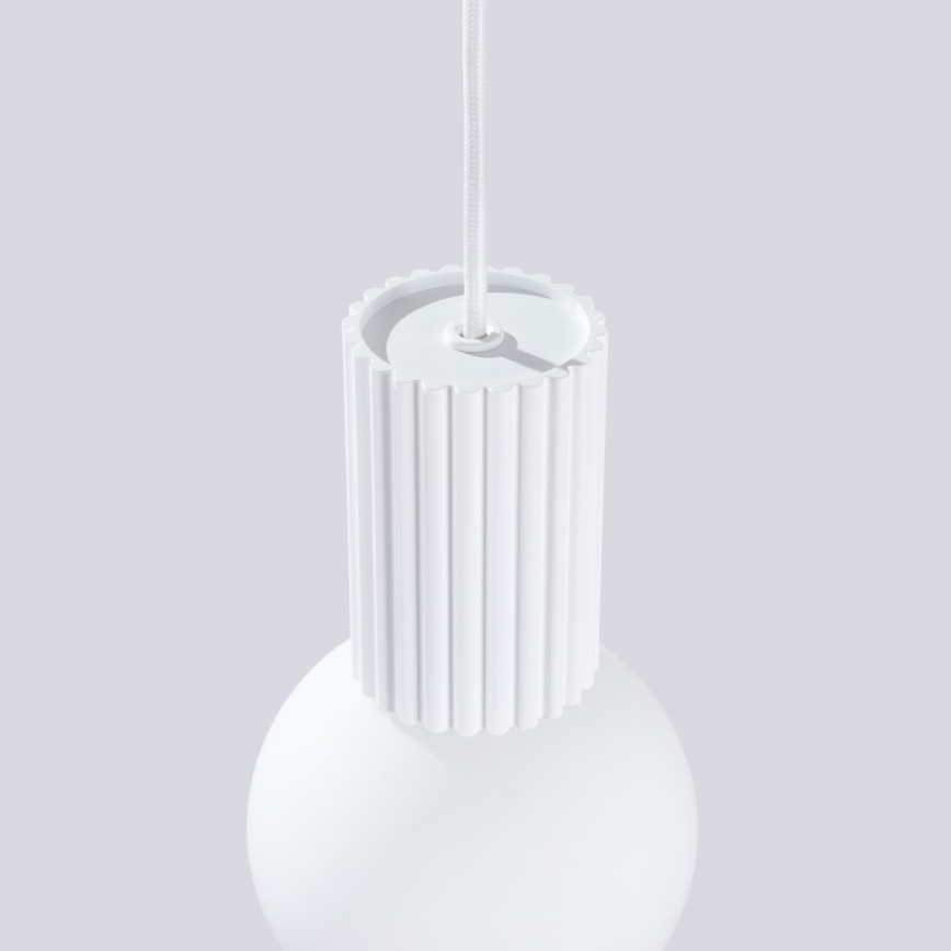 Hanglamp aan een koord HALO 1xG9/8W/230V diameter 12 cm wit