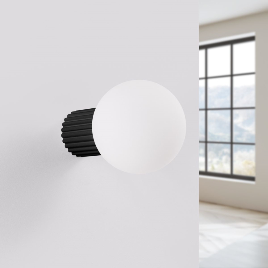 Applique murale salle de bain HALO 1xG9/8W/230V d. 12 cm IP44 noir