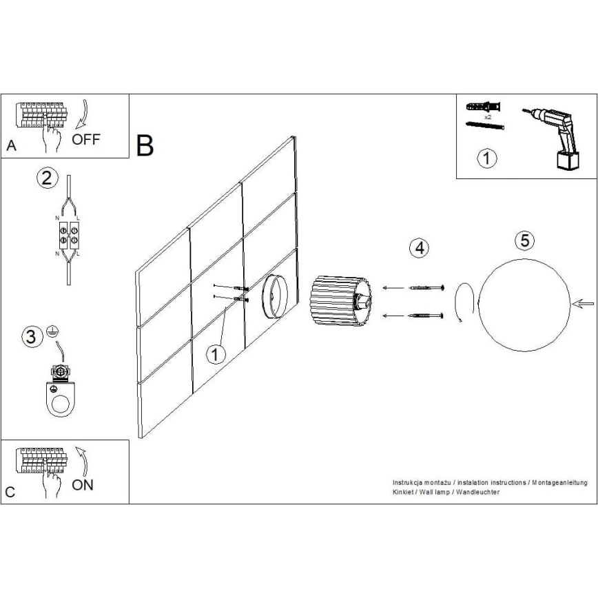 Applique murale salle de bain HALO 1xG9/8W/230V d. 12 cm IP44 noir