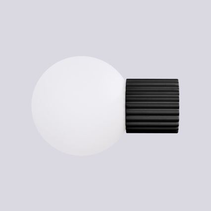 Badkamer wandlamp HALO 1xG9/8W/230V diameter 12 cm IP44 zwart