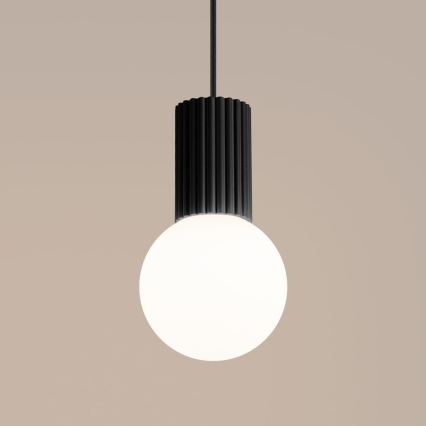 Hanglamp aan een koord HALO 1xG9/8W/230V diameter 12 cm zwart