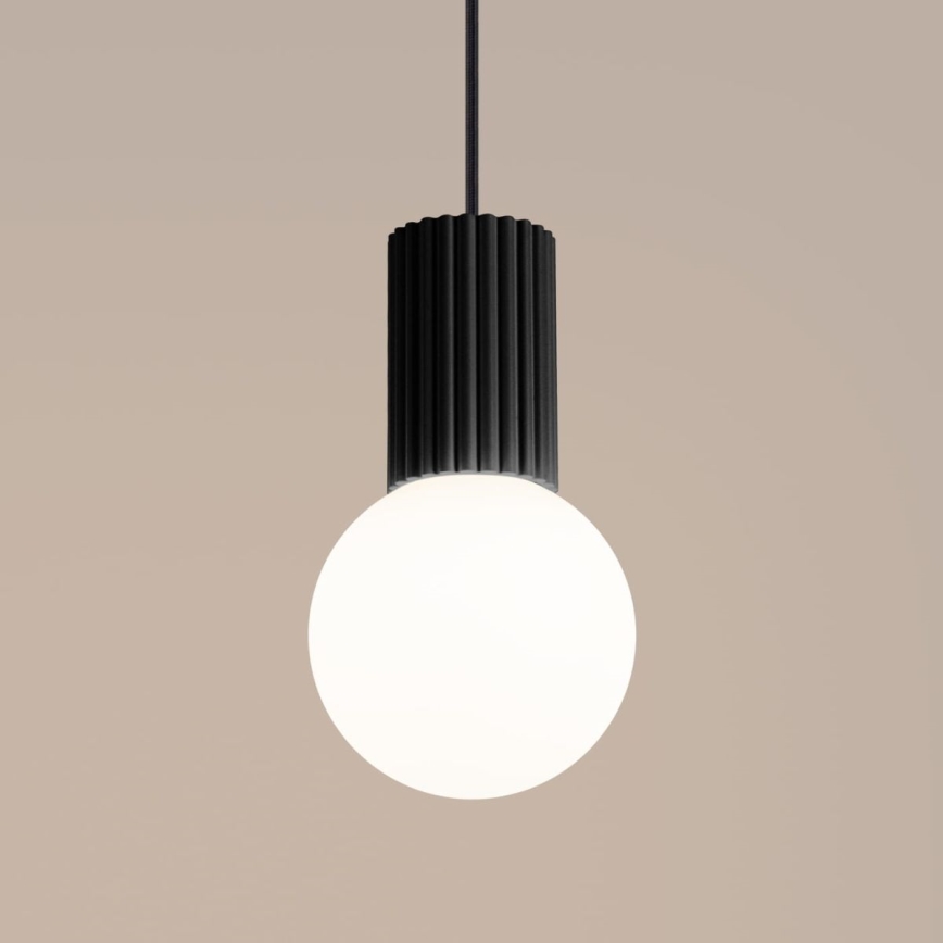 Hanglamp aan een koord HALO 1xG9/8W/230V diameter 12 cm zwart