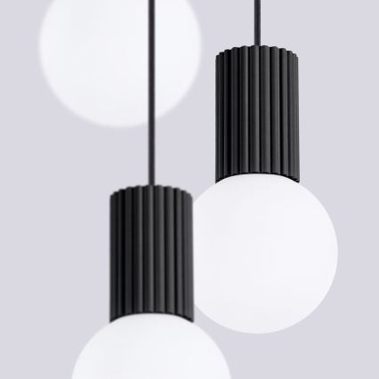 Hanglamp aan een koord HALO 3xG9/8W/230V diameter 25 cm zwart