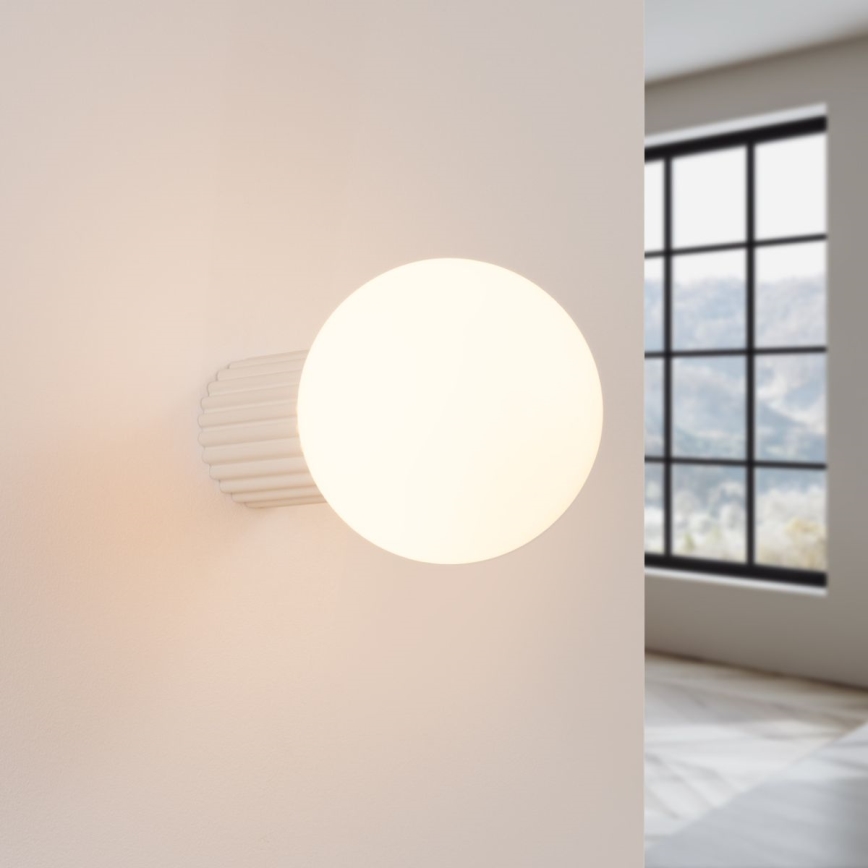 Badkamer wandlamp HALO 1xG9/8W/230V diameter 12 cm IP44 crème