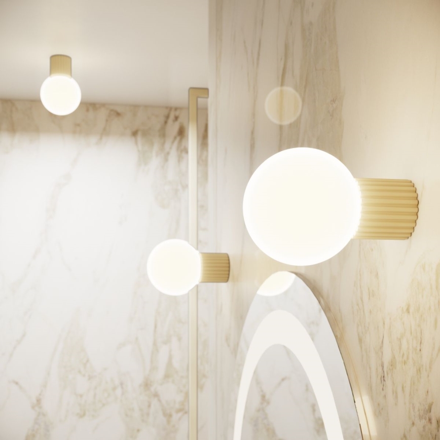 Badkamer wandlamp HALO 1xG9/8W/230V diameter 12 cm IP44 crème