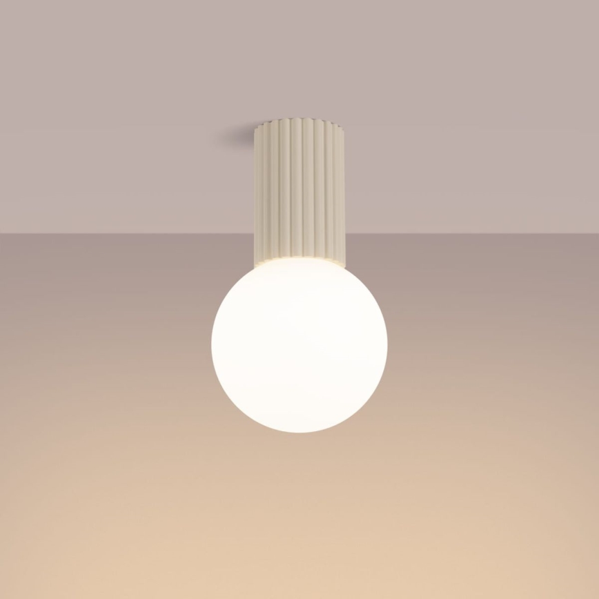 Badkamer plafondlamp HALO 1xG9/8W/230V diameter 12 cm IP44 crème