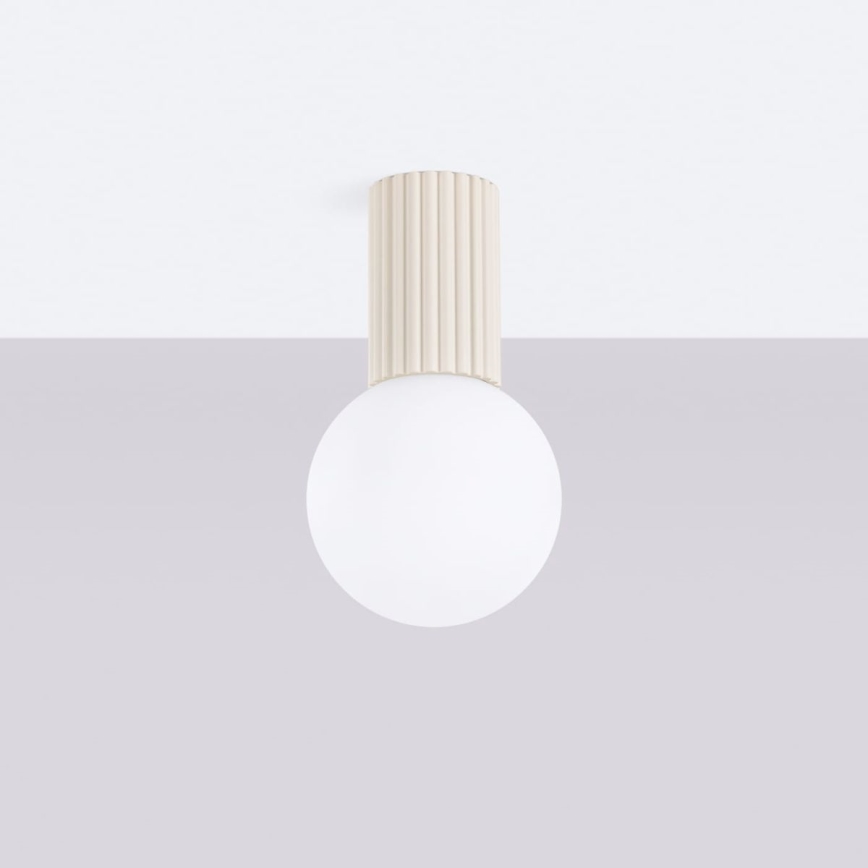 Badkamer plafondlamp HALO 1xG9/8W/230V diameter 12 cm IP44 crème