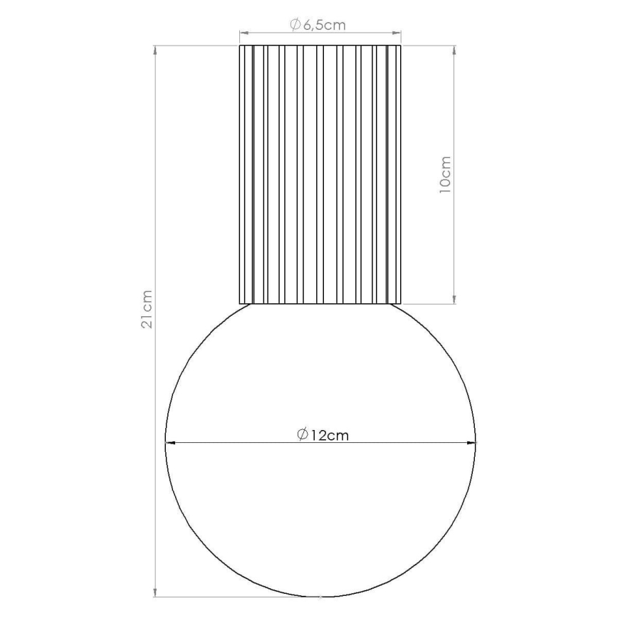 Badkamer plafondlamp HALO 1xG9/8W/230V diameter 12 cm IP44 crème