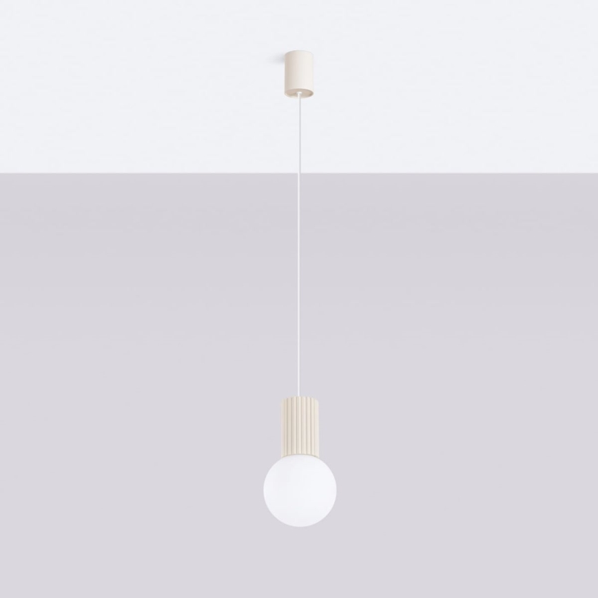 Hanglamp aan een koord HALO 1xG9/8W/230V diameter 12 cm crème