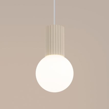 Hanglamp aan een koord HALO 1xG9/8W/230V diameter 12 cm crème
