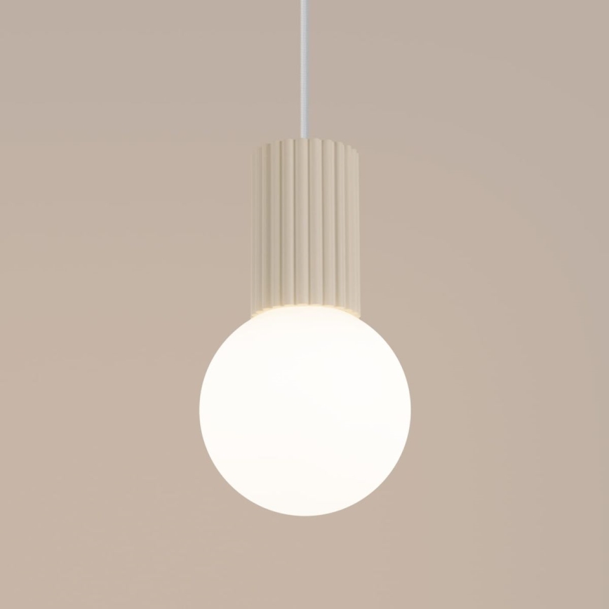 Hanglamp aan een koord HALO 1xG9/8W/230V diameter 12 cm crème