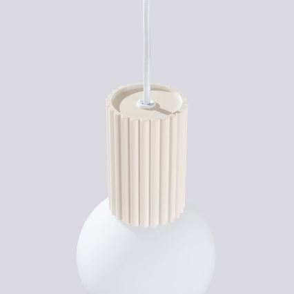 Hanglamp aan een koord HALO 1xG9/8W/230V diameter 12 cm crème