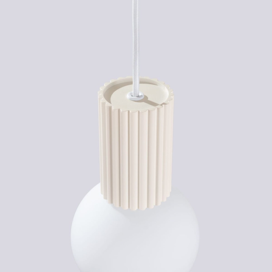 Hanglamp aan een koord HALO 1xG9/8W/230V diameter 12 cm crème