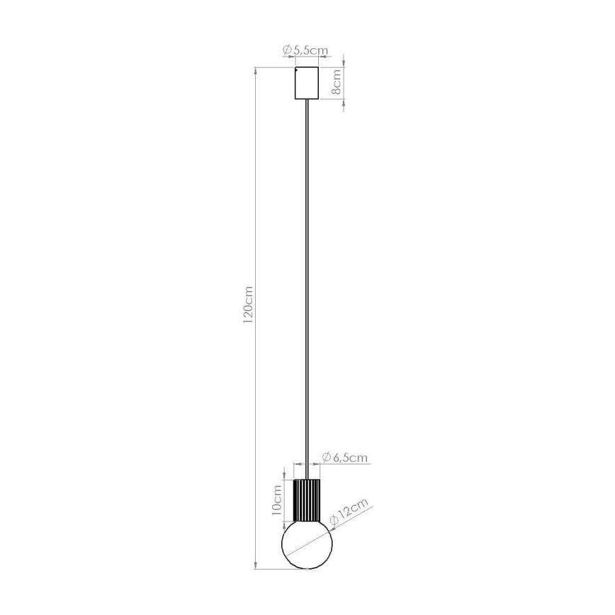 Hanglamp aan een koord HALO 1xG9/8W/230V diameter 12 cm crème