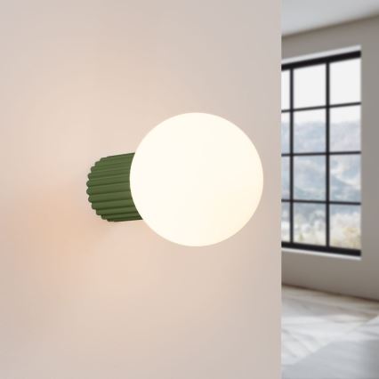 Applique murale salle de bain HALO 1xG9/8W/230V d. 12 cm IP44 vert