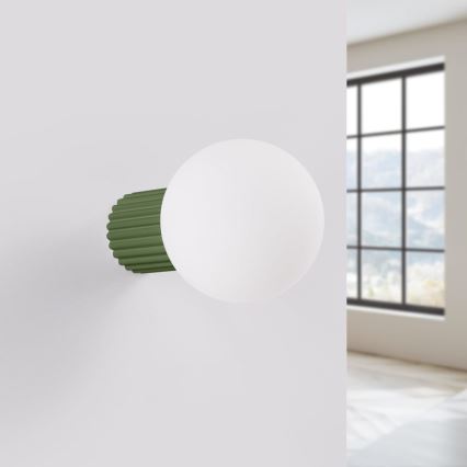 Applique murale salle de bain HALO 1xG9/8W/230V d. 12 cm IP44 vert