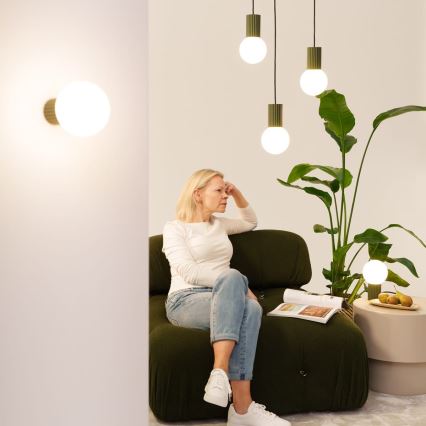 Badkamer wandlamp HALO 1xG9/8W/230V diameter 12 cm IP44 groen