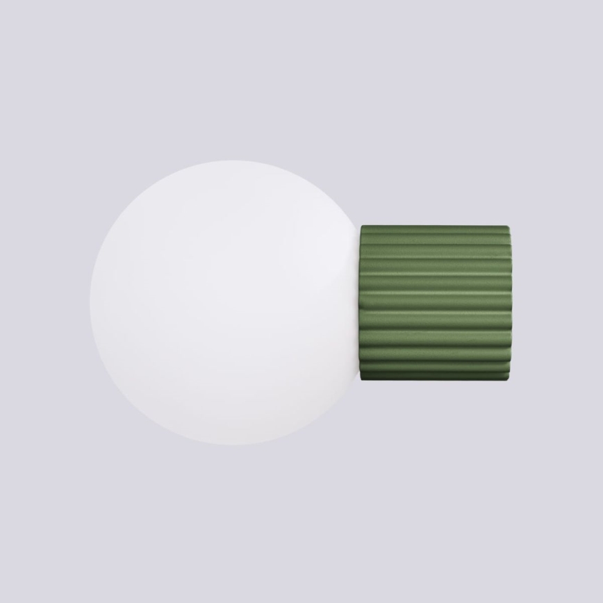 Badkamer wandlamp HALO 1xG9/8W/230V diameter 12 cm IP44 groen