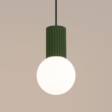 Hanglamp aan een koord HALO 1xG9/8W/230V diameter 12 cm groen