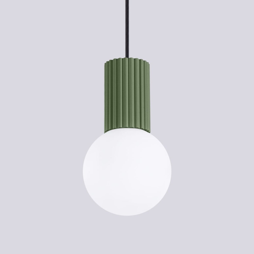 Hanglamp aan een koord HALO 1xG9/8W/230V diameter 12 cm groen