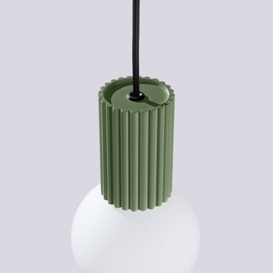 Hanglamp aan een koord HALO 1xG9/8W/230V diameter 12 cm groen