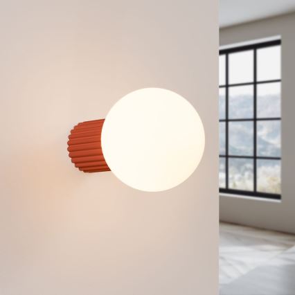 Applique murale salle de bain HALO 1xG9/8W/230V d. 12 cm IP44 orange