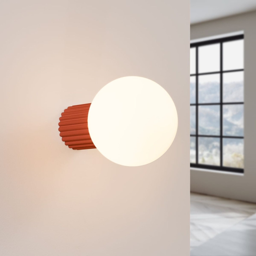 Applique murale salle de bain HALO 1xG9/8W/230V d. 12 cm IP44 orange