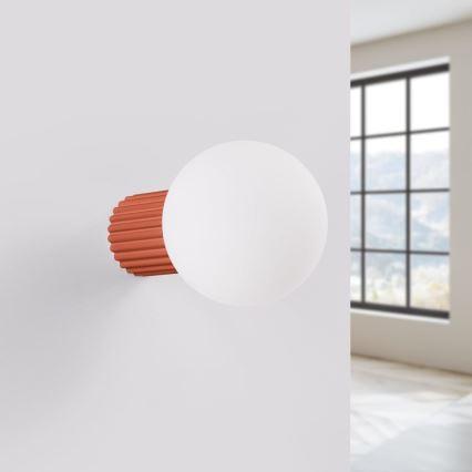 Applique murale salle de bain HALO 1xG9/8W/230V d. 12 cm IP44 orange