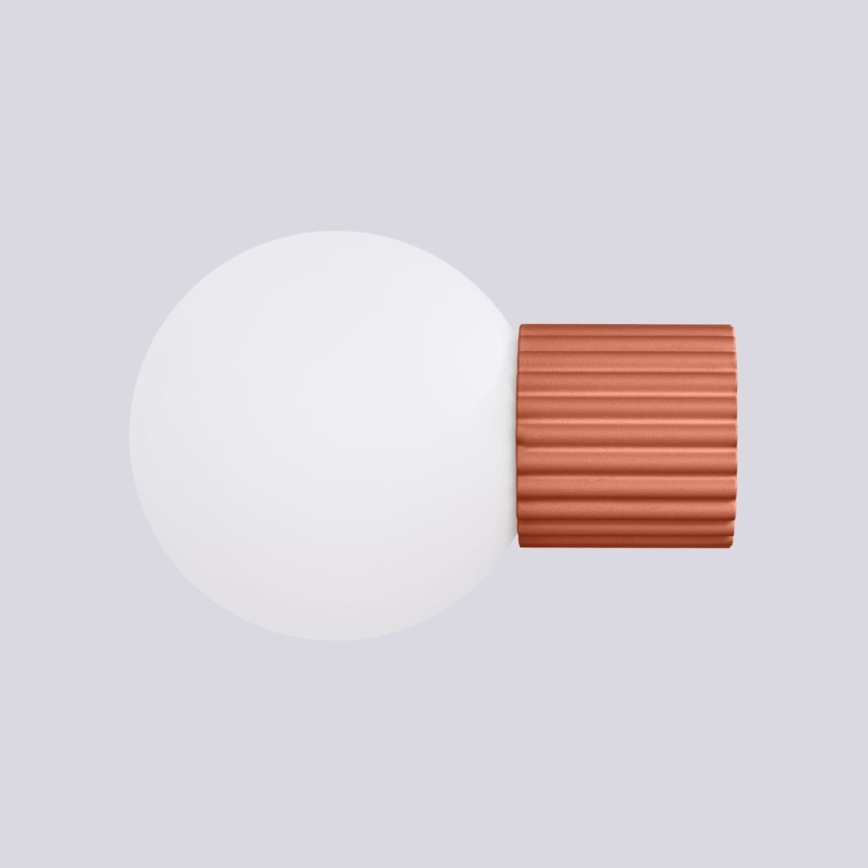 Applique murale salle de bain HALO 1xG9/8W/230V d. 12 cm IP44 orange